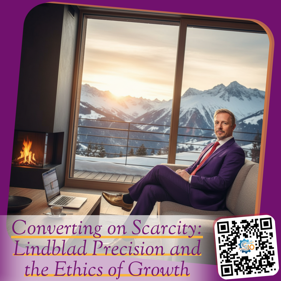 Converting on Scarcity: Lindblad Precision and the Ethics of Growth