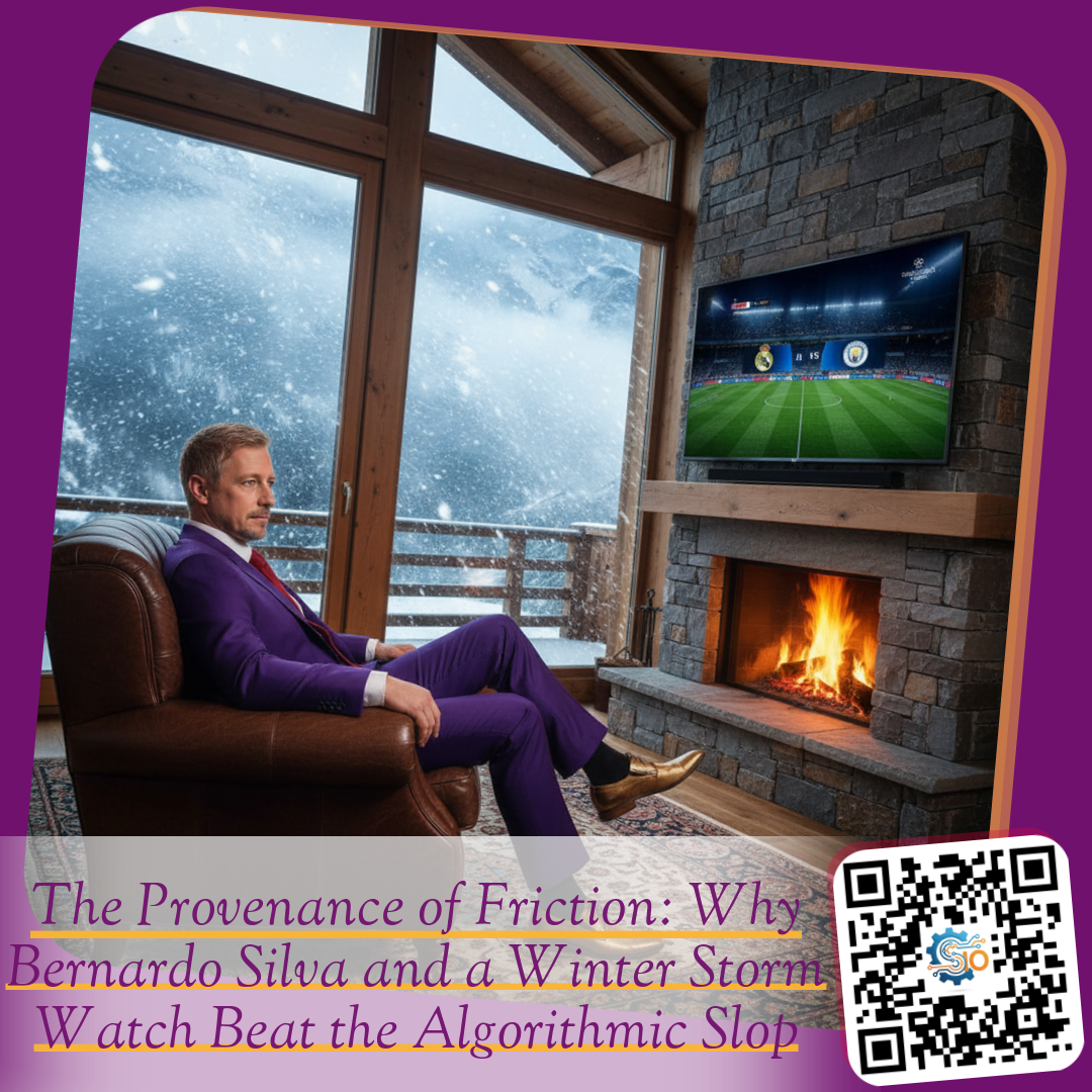The Provenance of Friction: Why Bernardo Silva and a Winter Storm Watch Beat the Algorithmic Slop