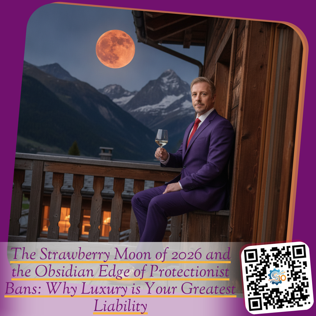 The Strawberry Moon of 2026 and the Obsidian Edge of Protectionist Bans: Why Luxury is Your Greatest Liability
