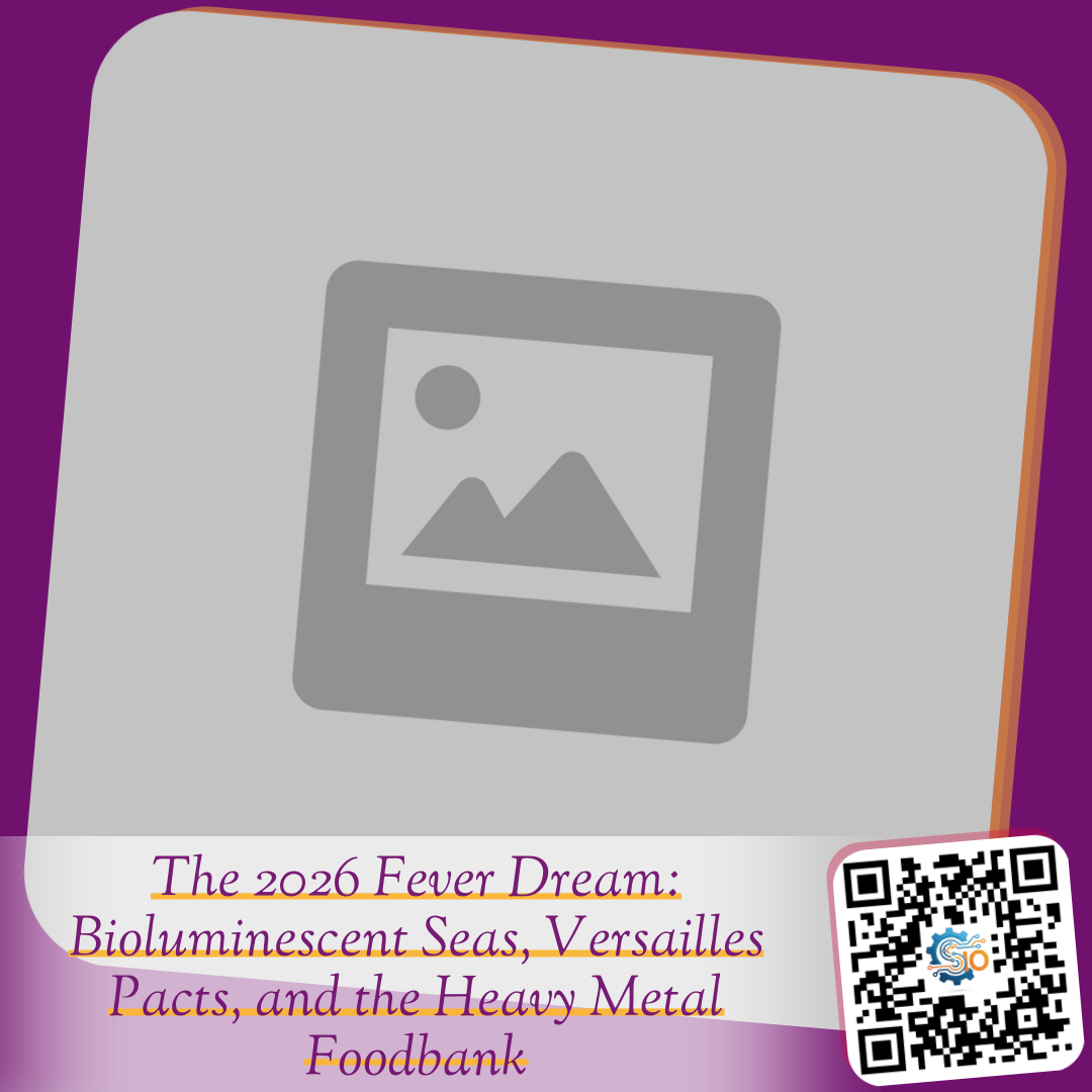 The 2026 Fever Dream: Bioluminescent Seas, Versailles Pacts, and the Heavy Metal Foodbank