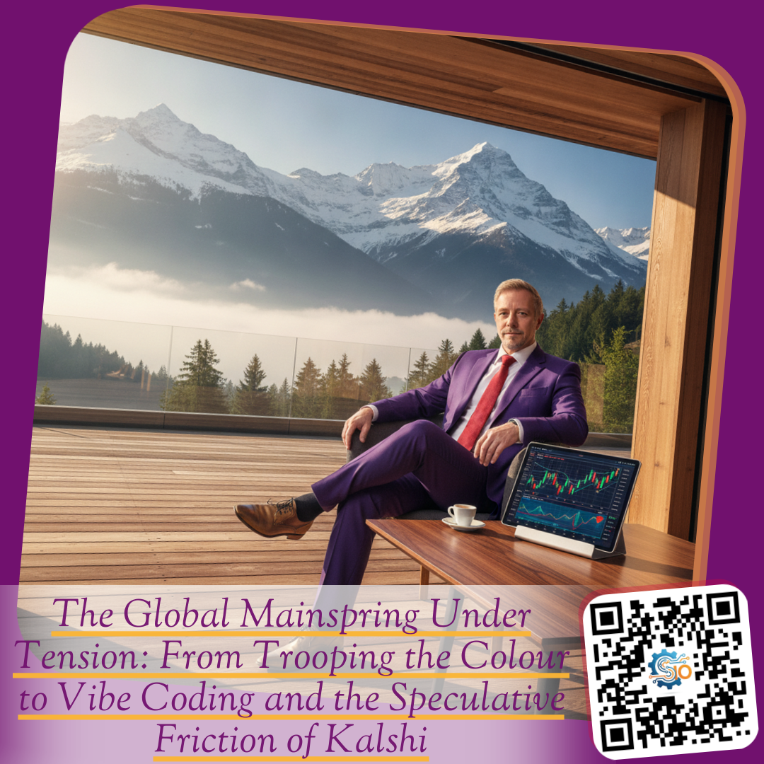 The Global Mainspring Under Tension: From Trooping the Colour to Vibe Coding and the Speculative Friction of Kalshi