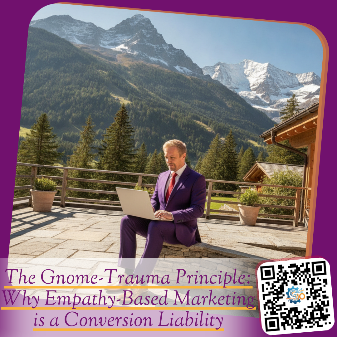 The Gnome-Trauma Principle: Why Empathy-Based Marketing is a Conversion Liability