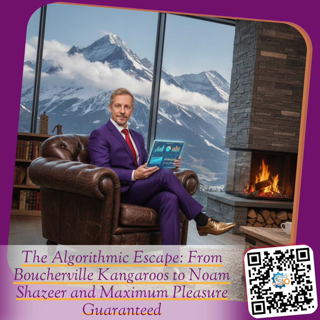 The Algorithmic Escape: From Boucherville Kangaroos to Noam Shazeer and Maximum Pleasure Guaranteed