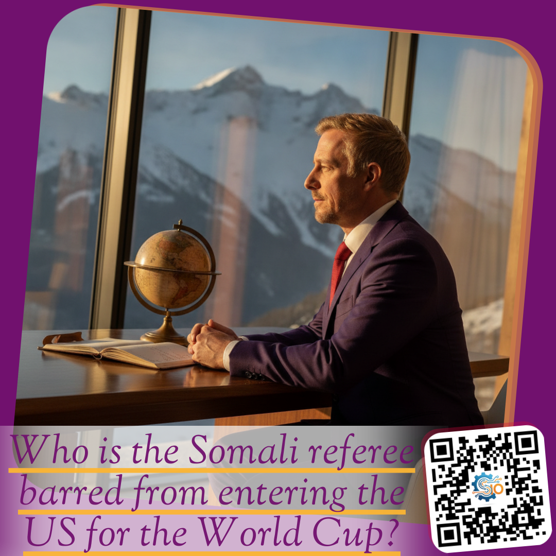Who is the Somali referee barred from entering the US for the World Cup?