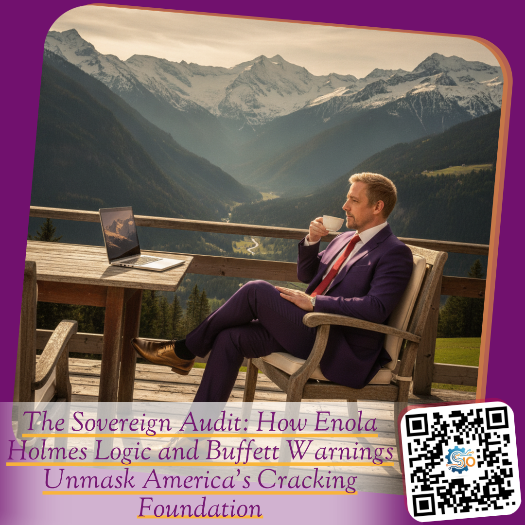 The Sovereign Audit: How Enola Holmes Logic and Buffett Warnings Unmask America's Cracking Foundation