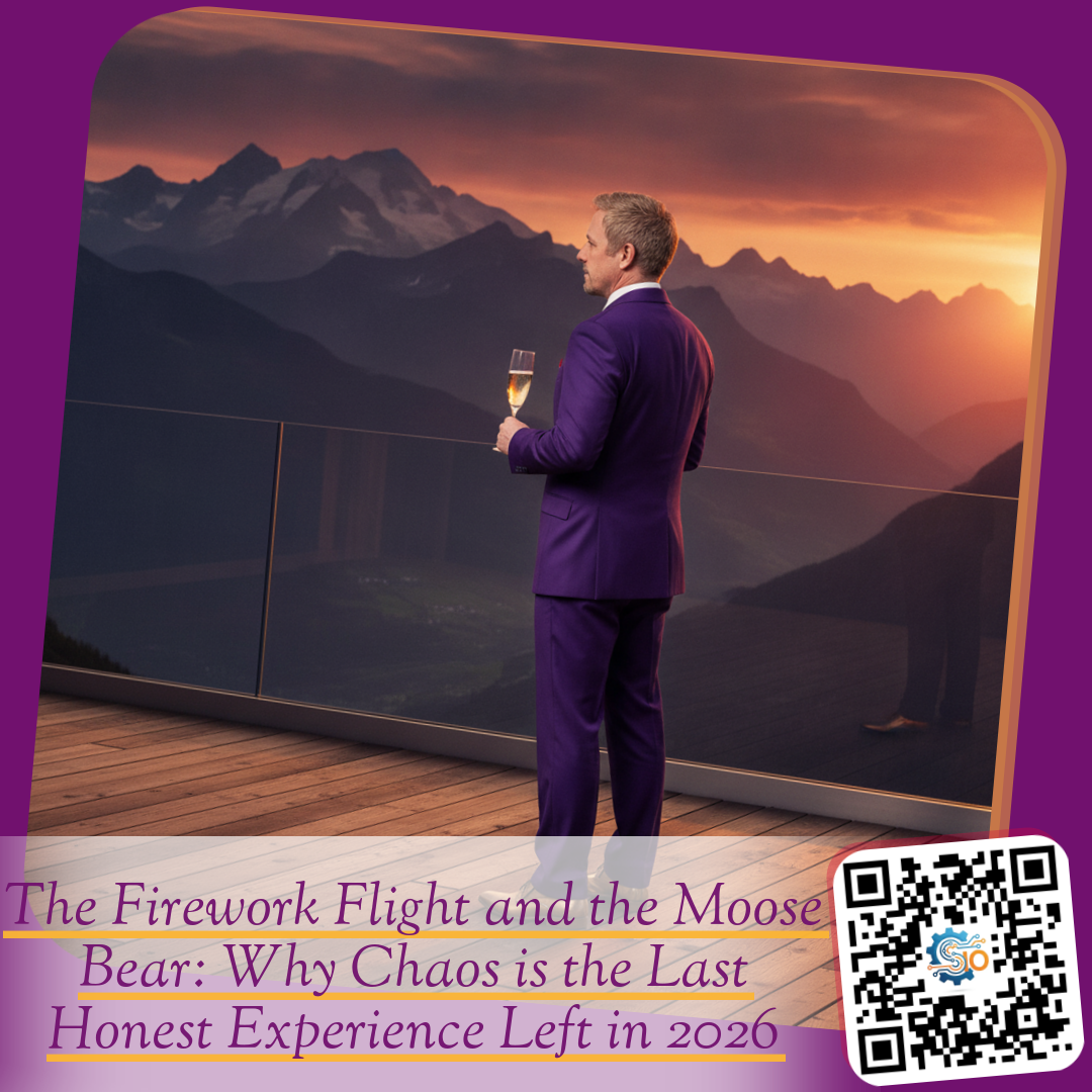 The Firework Flight and the Moose Bear: Why Chaos is the Last Honest Experience Left in 2026