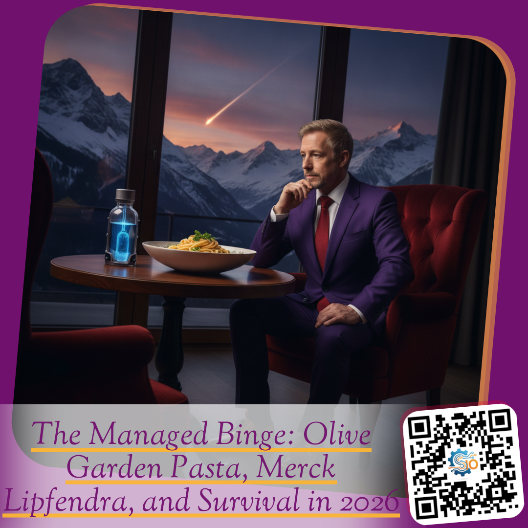The Managed Binge: Olive Garden Pasta, Merck Lipfendra, and Survival in 2026
