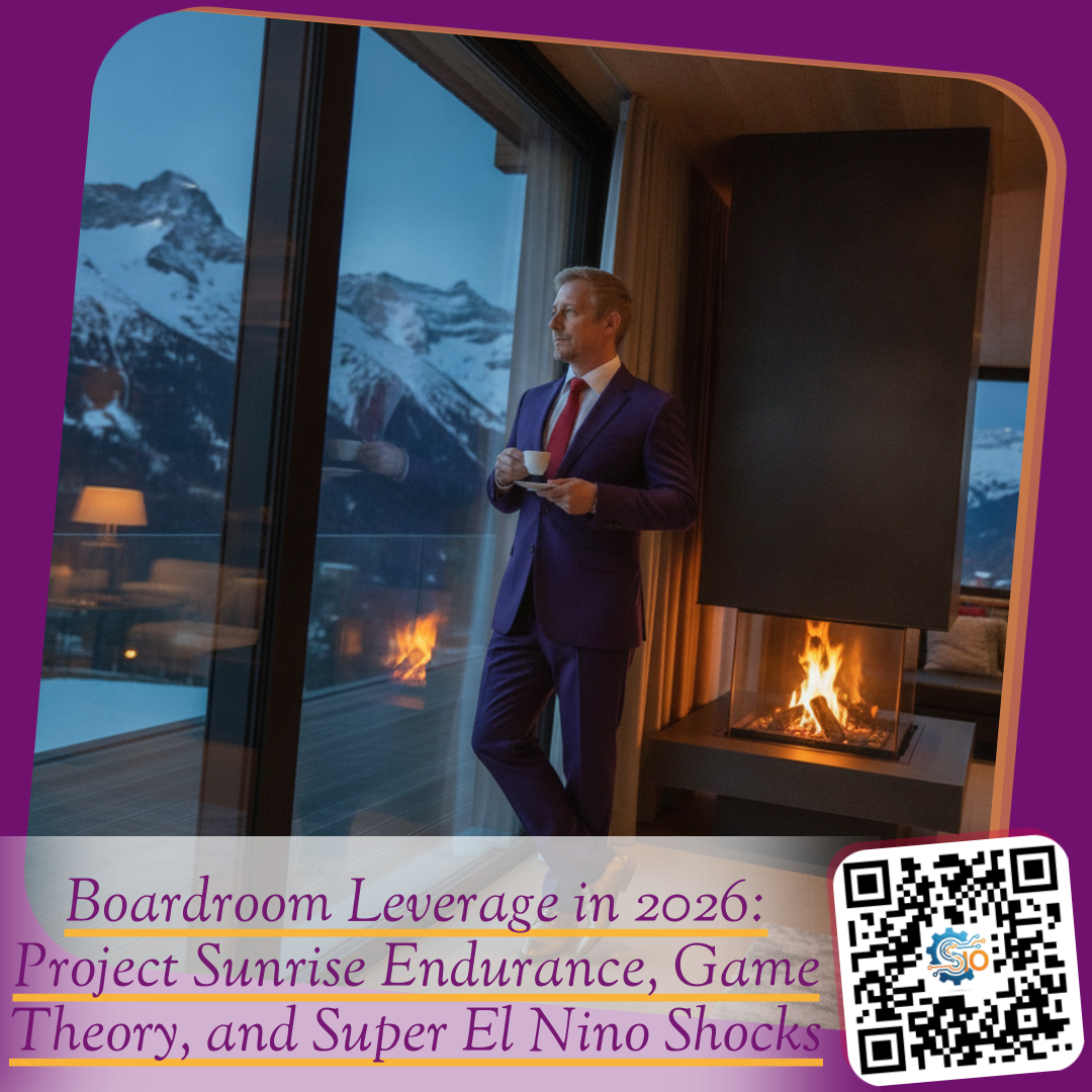 Boardroom Leverage in 2026: Project Sunrise Endurance, Game Theory, and Super El Nino Shocks
