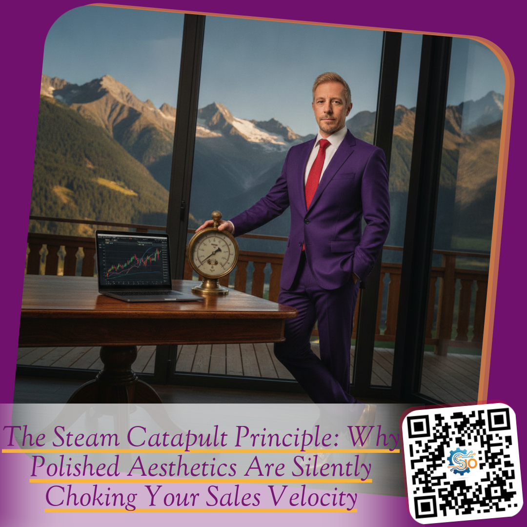 The Steam Catapult Principle: Why Polished Aesthetics Are Silently Choking Your Sales Velocity