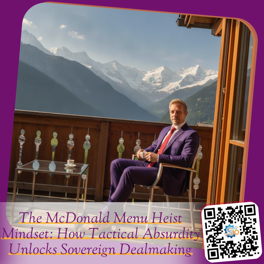 The McDonald Menu Heist Mindset: How Tactical Absurdity Unlocks Sovereign Dealmaking
