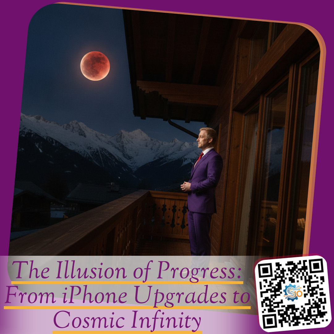 The Illusion of Progress: From iPhone Upgrades to Cosmic Infinity