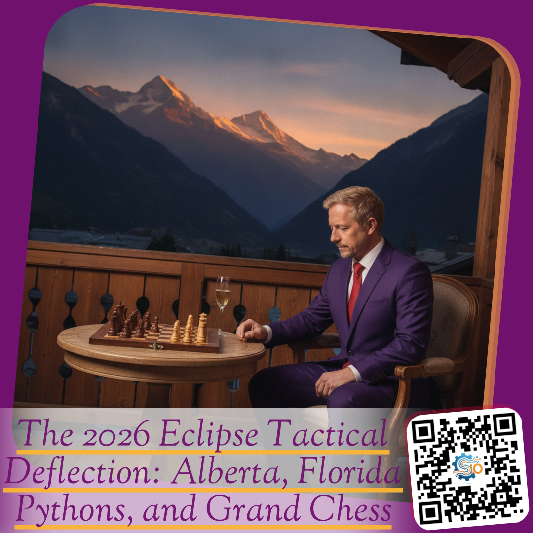 The 2026 Eclipse Tactical Deflection: Alberta, Florida Pythons, and Grand Chess