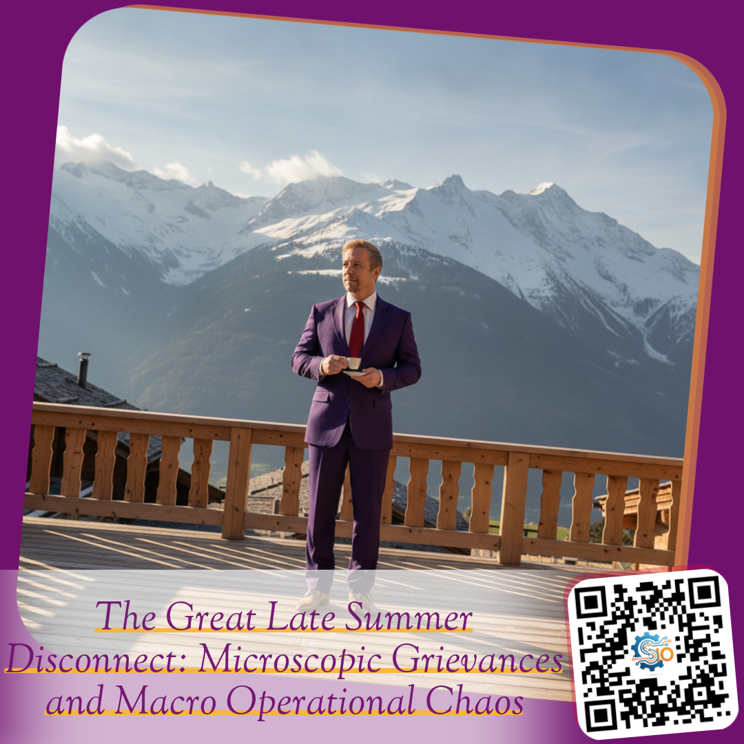 The Great Late Summer Disconnect: Microscopic Grievances and Macro Operational Chaos