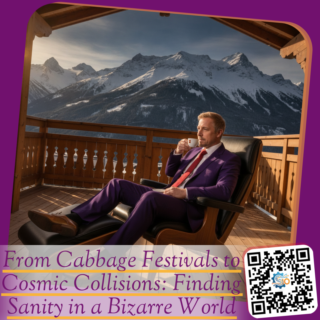 From Cabbage Festivals to Cosmic Collisions: Finding Sanity in a Bizarre World