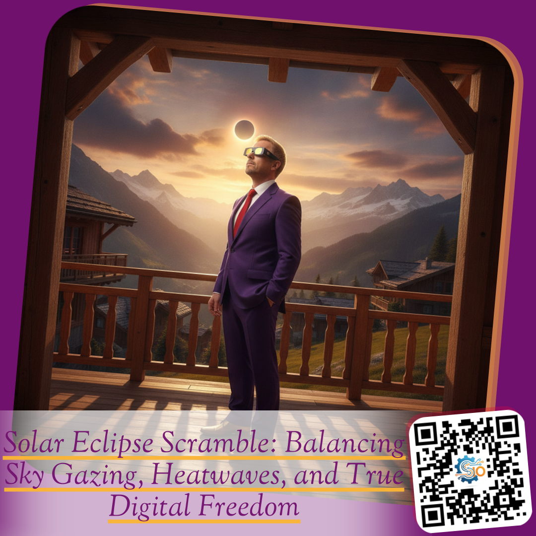 Solar Eclipse Scramble: Balancing Sky Gazing, Heatwaves, and True Digital Freedom