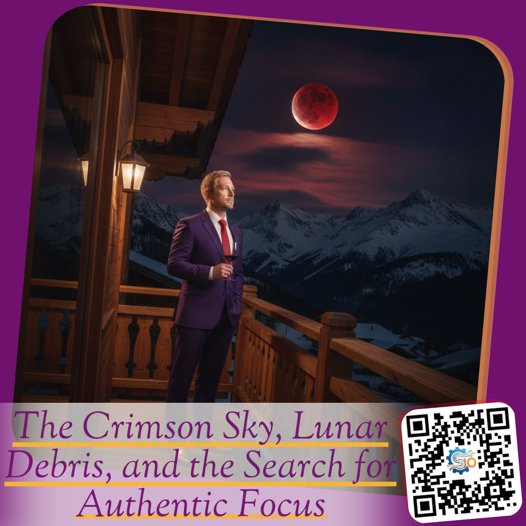 The Crimson Sky, Lunar Debris, and the Search for Authentic Focus