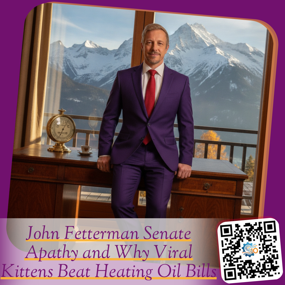 John Fetterman Senate Apathy and Why Viral Kittens Beat Heating Oil Bills