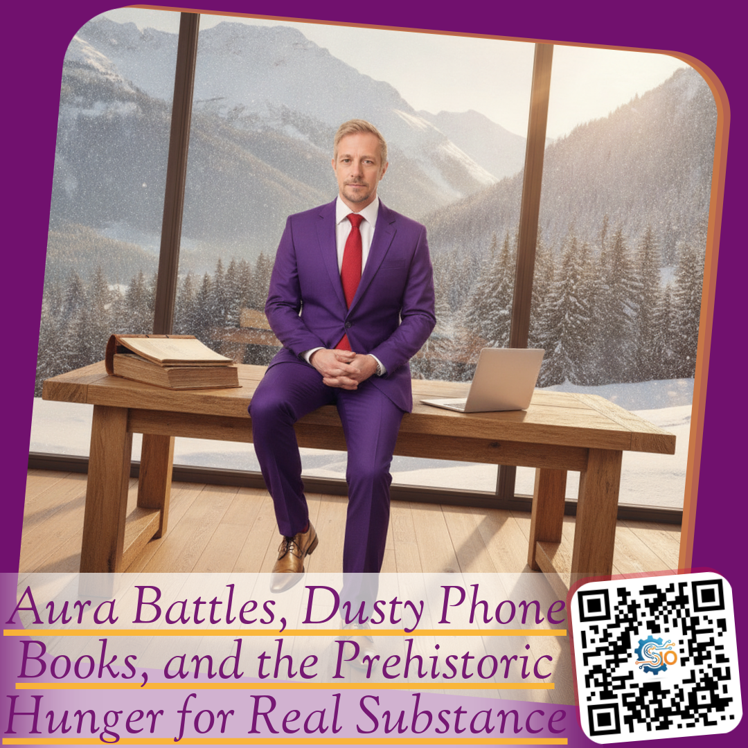 Aura Battles, Dusty Phone Books, and the Prehistoric Hunger for Real Substance