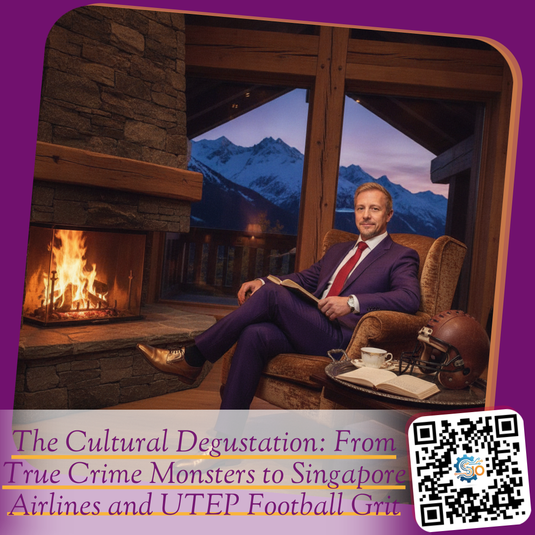 The Cultural Degustation: From True Crime Monsters to Singapore Airlines and UTEP Football Grit