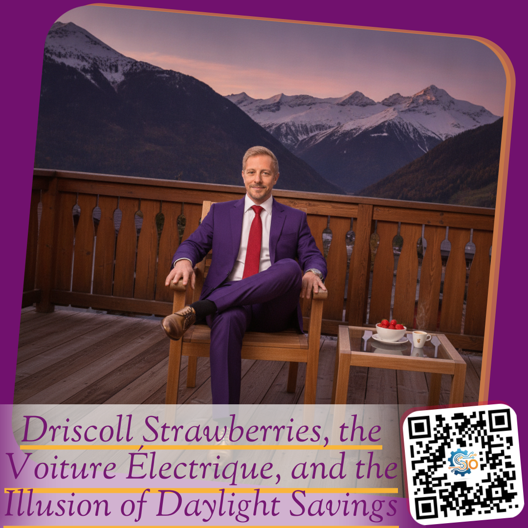 Driscoll Strawberries, the Voiture Électrique, and the Illusion of Daylight Savings