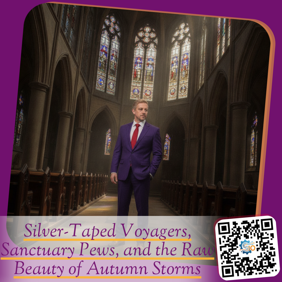 Silver-Taped Voyagers, Sanctuary Pews, and the Raw Beauty of Autumn Storms