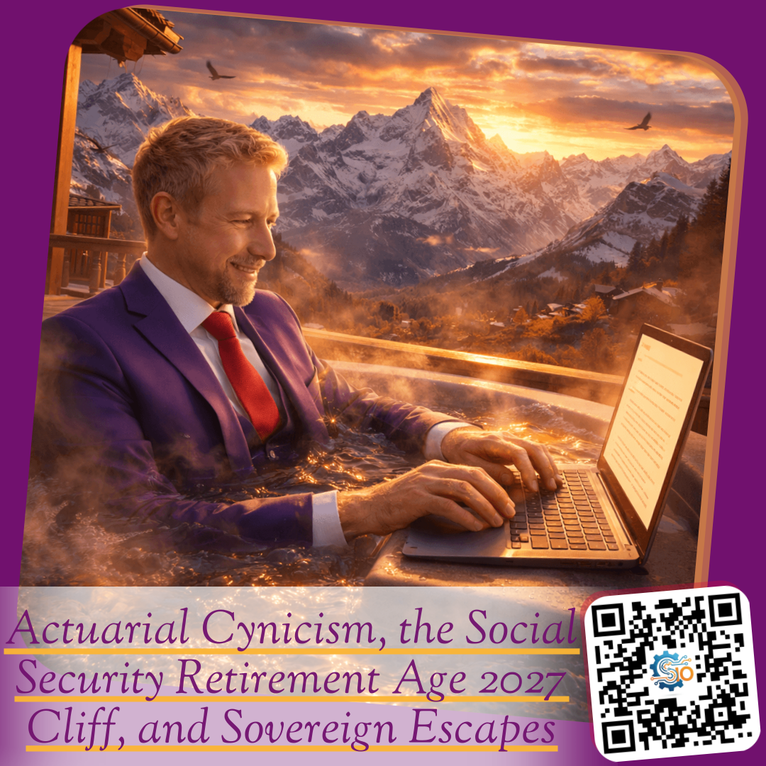 Actuarial Cynicism, the Social Security Retirement Age 2027 Cliff, and Sovereign Escapes