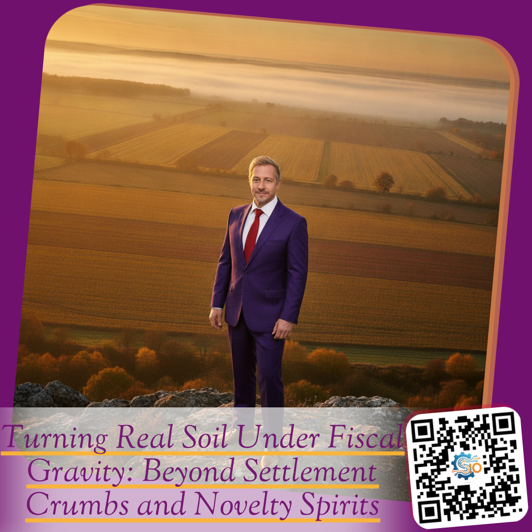 Turning Real Soil Under Fiscal Gravity: Beyond Settlement Crumbs and Novelty Spirits