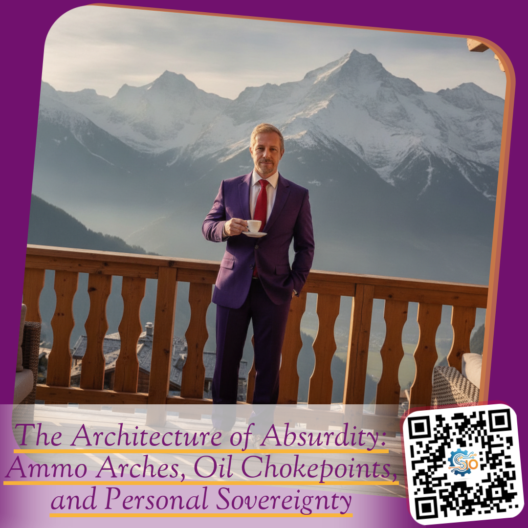 The Architecture of Absurdity: Ammo Arches, Oil Chokepoints, and Personal Sovereignty