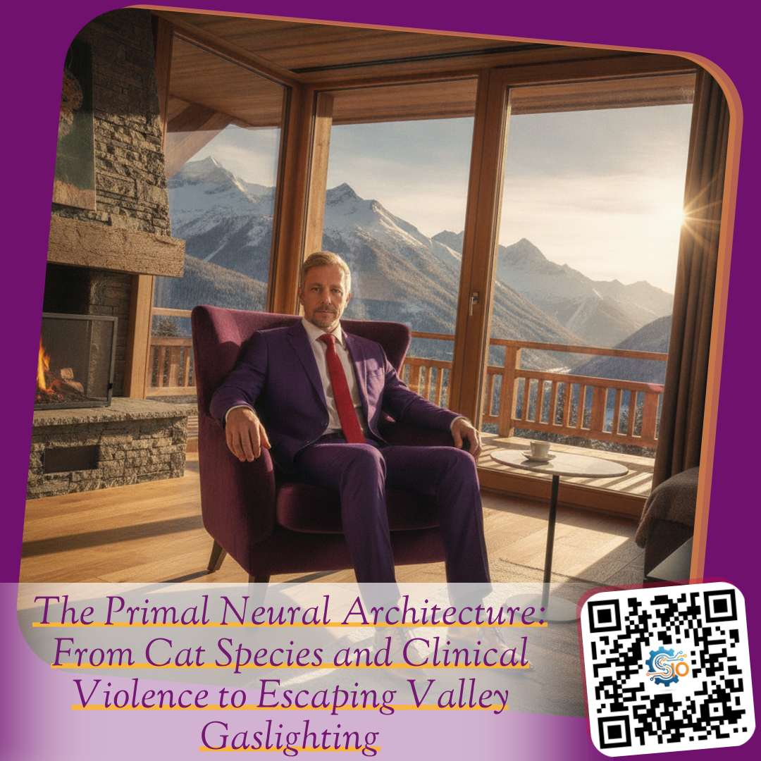 The Primal Neural Architecture: From Cat Species and Clinical Violence to Escaping Valley Gaslighting