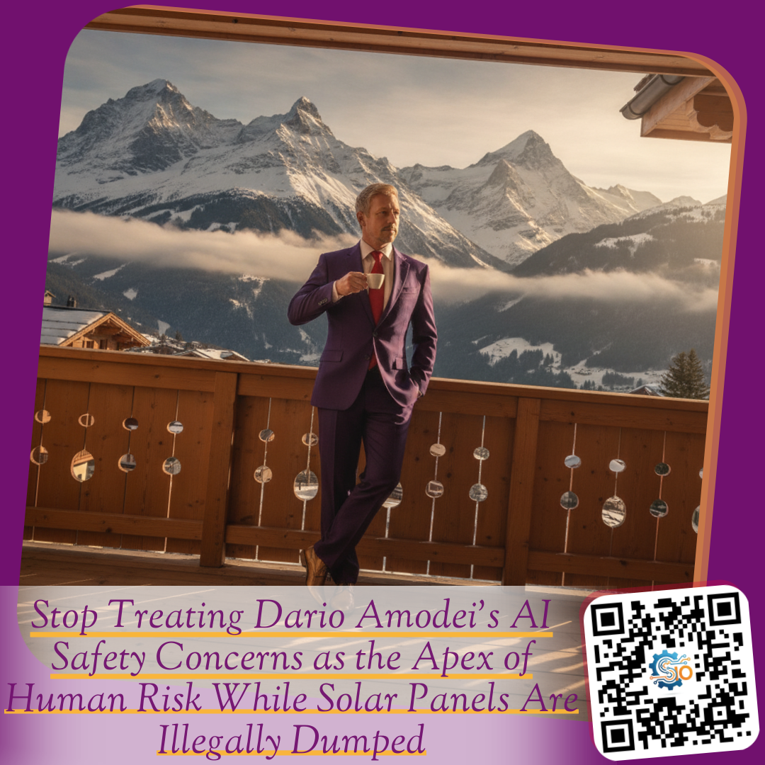 Stop Treating Dario Amodei's AI Safety Concerns as the Apex of Human Risk While Solar Panels Are Illegally Dumped