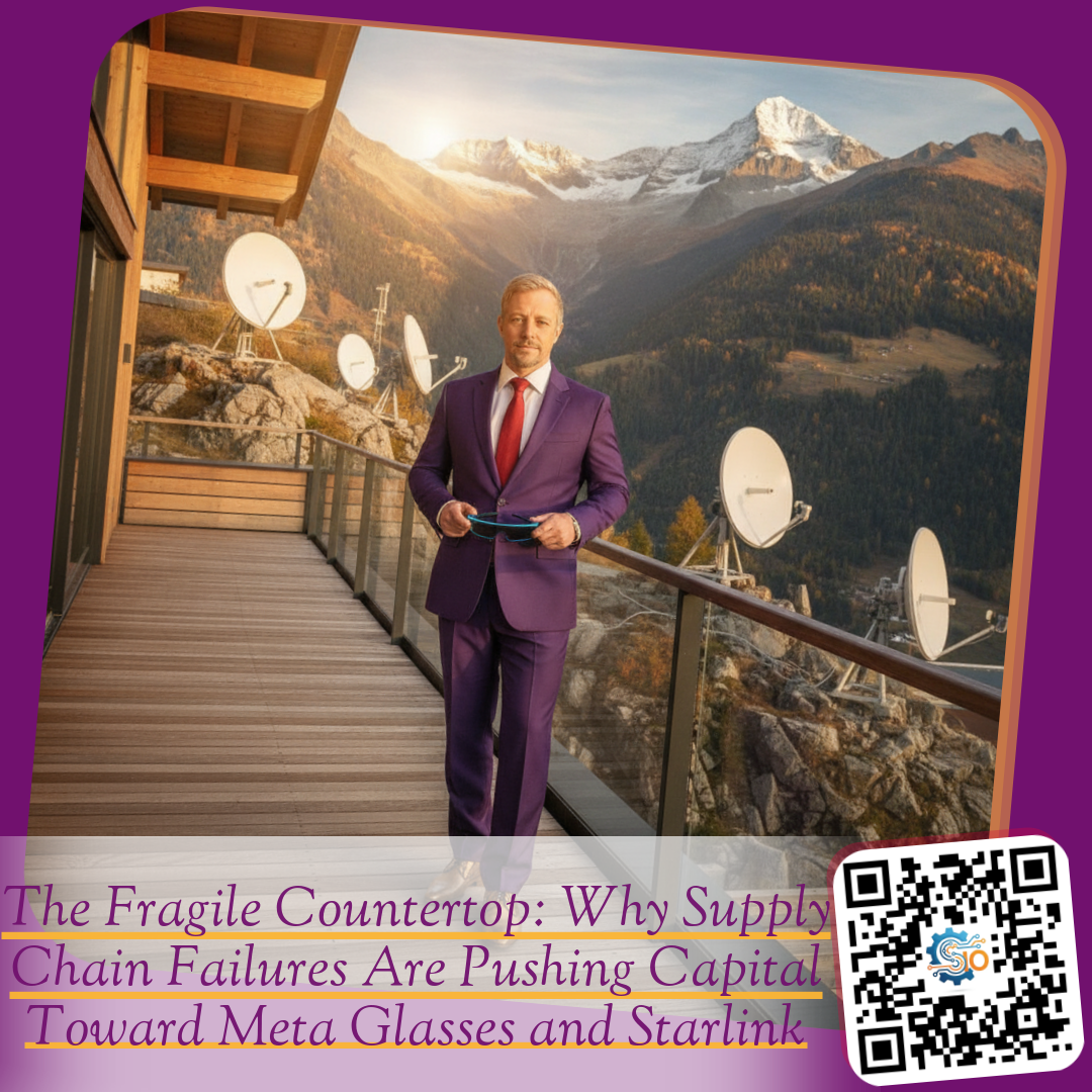 The Fragile Countertop: Why Supply Chain Failures Are Pushing Capital Toward Meta Glasses and Starlink