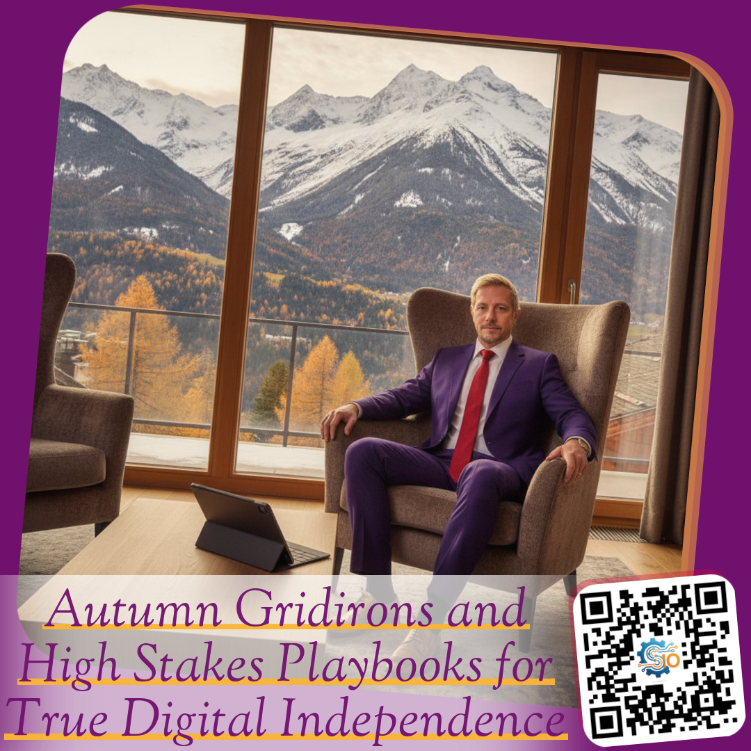Autumn Gridirons and High Stakes Playbooks for True Digital Independence