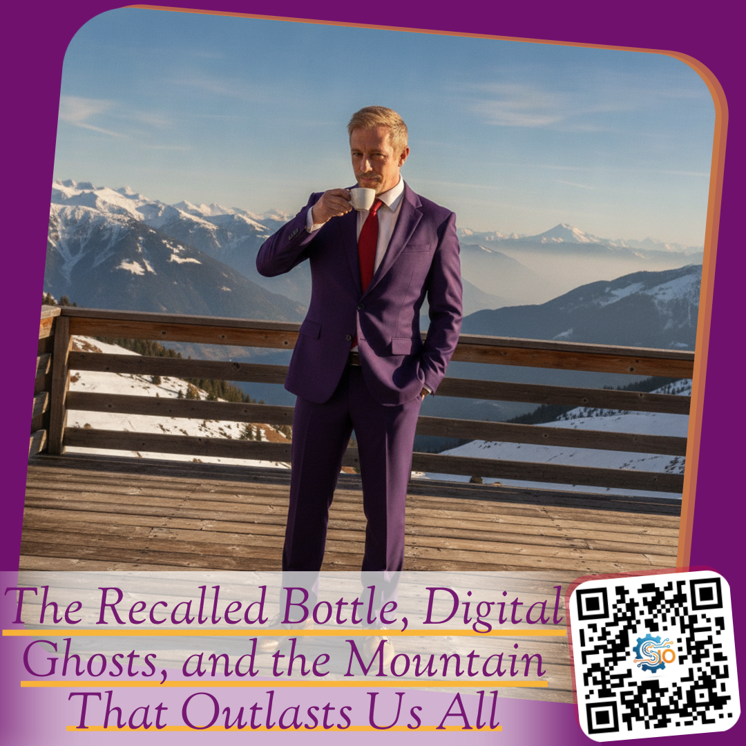 The Recalled Bottle, Digital Ghosts, and the Mountain That Outlasts Us All