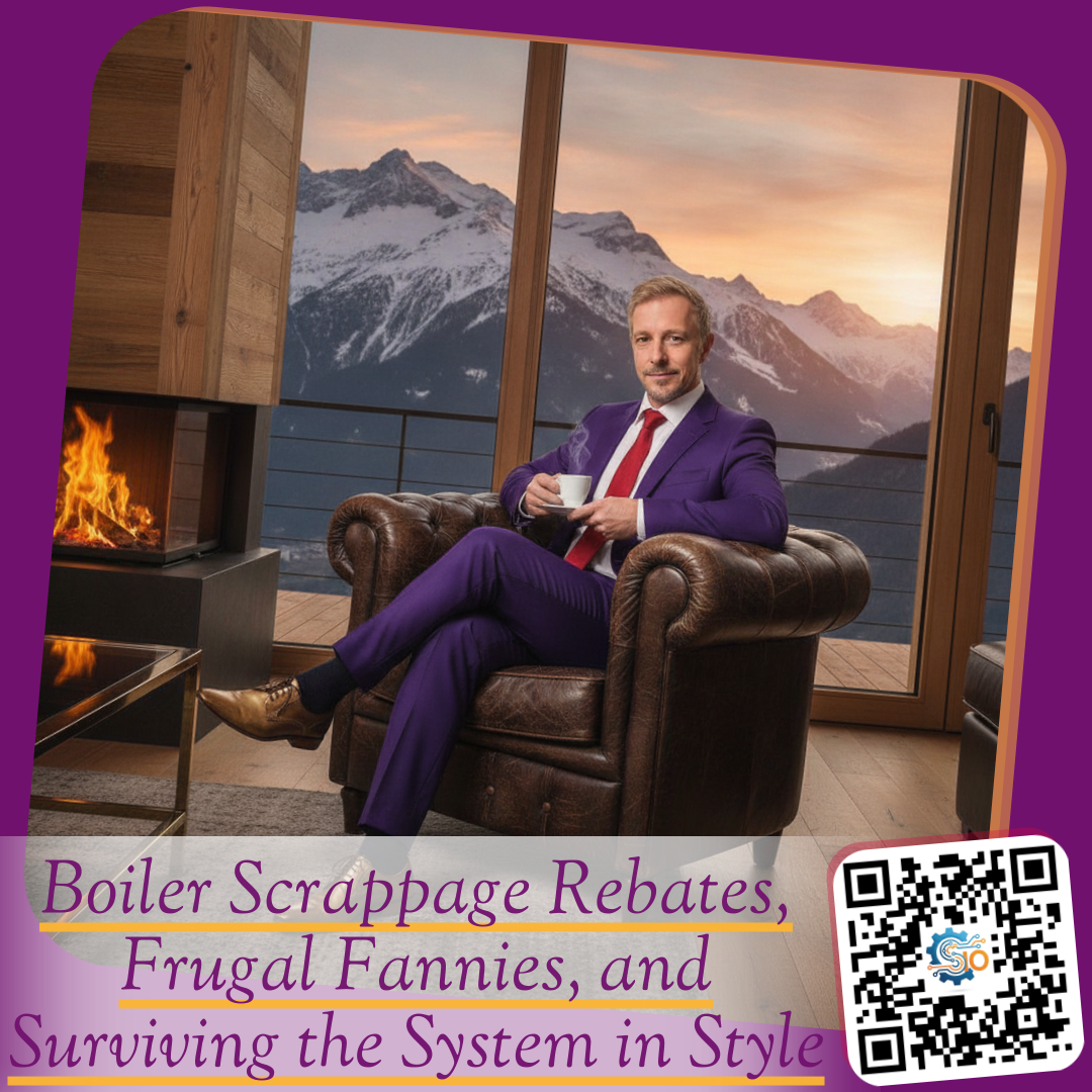 Boiler Scrappage Rebates, Frugal Fannies, and Surviving the System in Style