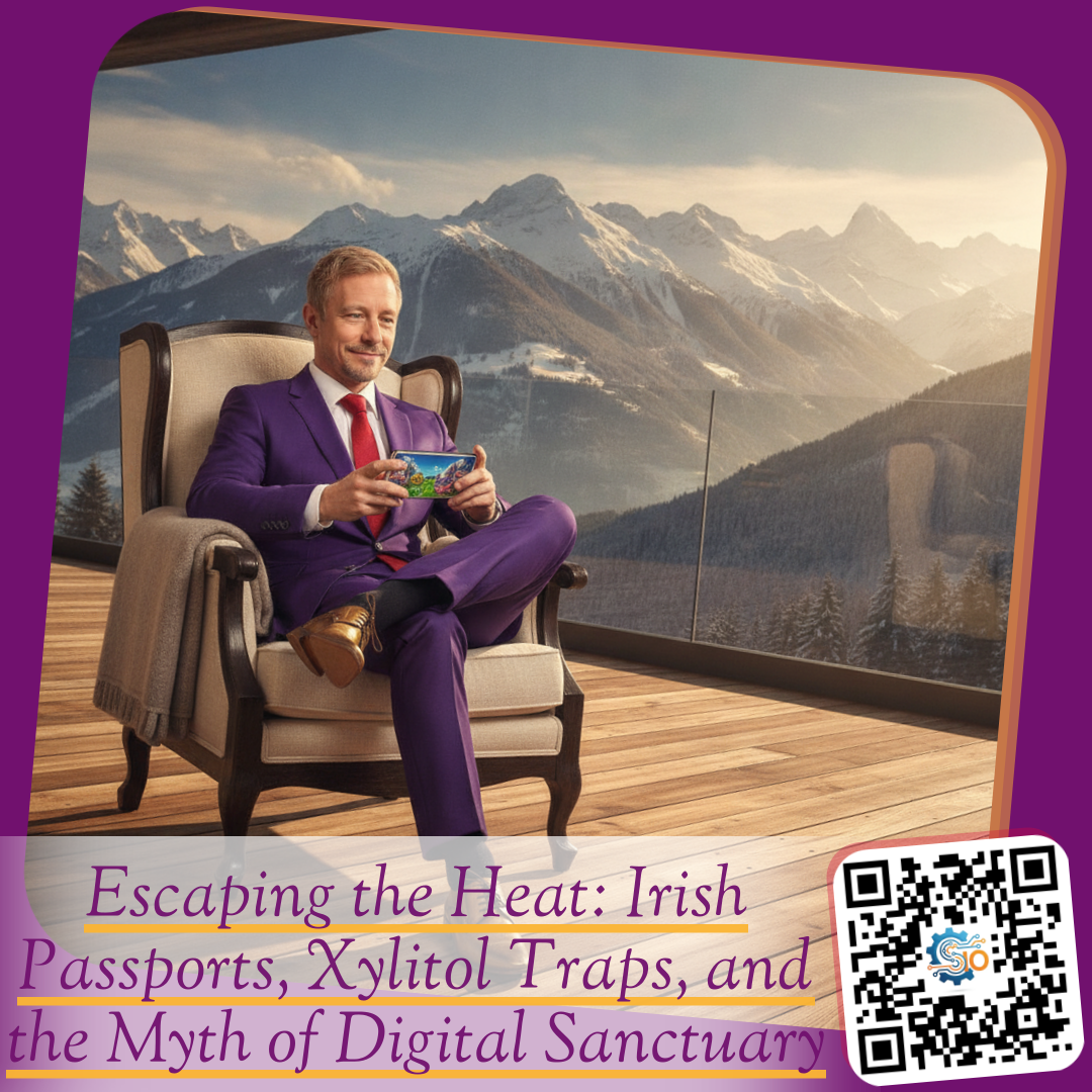 Escaping the Heat: Irish Passports, Xylitol Traps, and the Myth of Digital Sanctuary