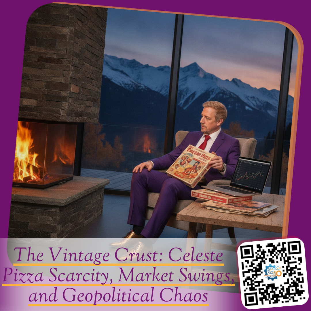 The Vintage Crust: Celeste Pizza Scarcity, Market Swings, and Geopolitical Chaos