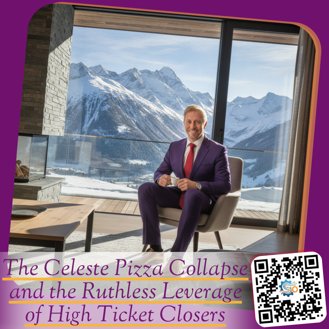 The Celeste Pizza Collapse and the Ruthless Leverage of High Ticket Closers
