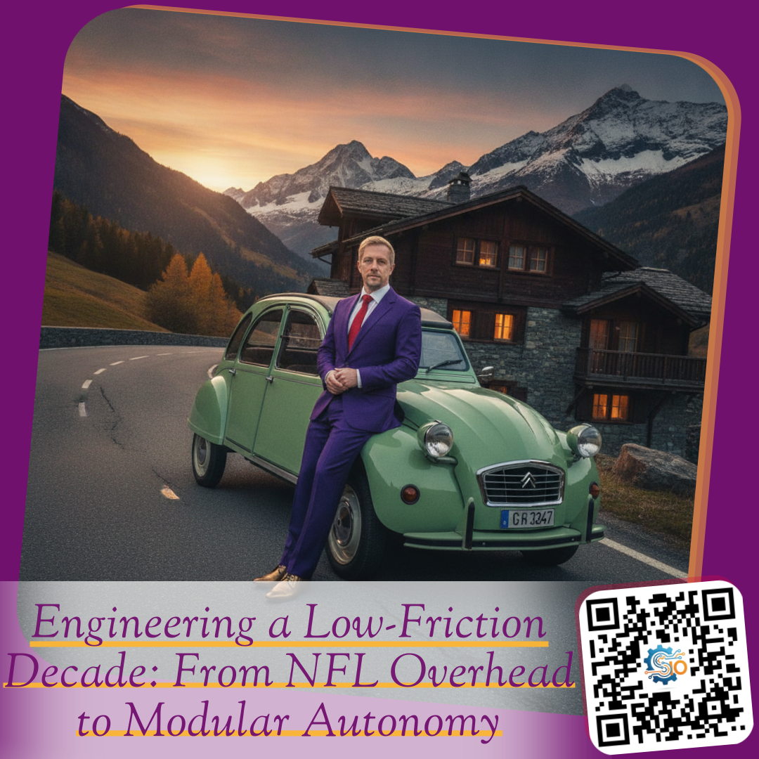 Engineering a Low-Friction Decade: From NFL Overhead to Modular Autonomy