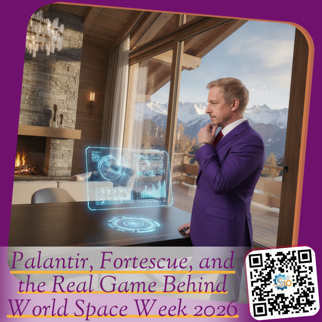 Palantir, Fortescue, and the Real Game Behind World Space Week 2026